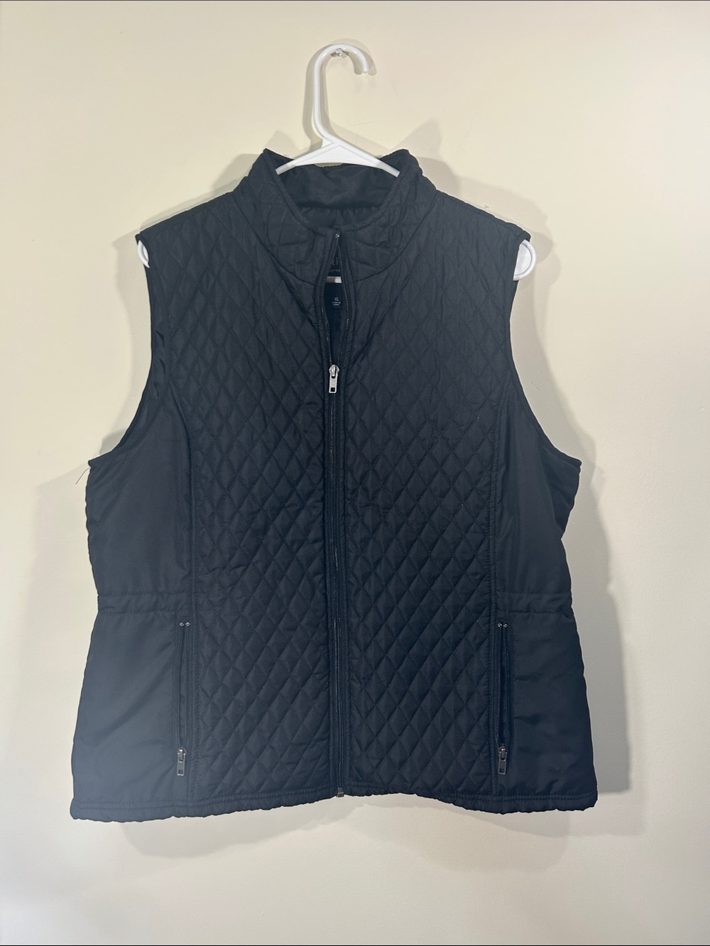 Relativity Black Quilted Vest with Zip